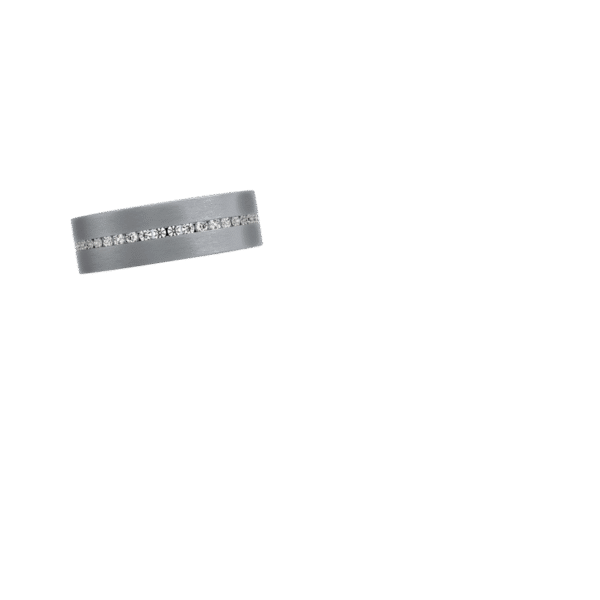 Paxton Diamond 7mm Wedding Ring in Tantalum – Image 3