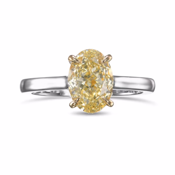 Fancy Yellow Cushion Diamond