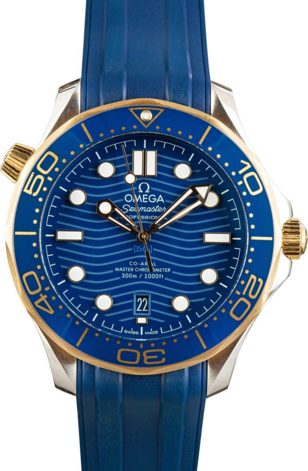 Preowned Omega Seamaster Stainless Steel & 18k Yellow Gold