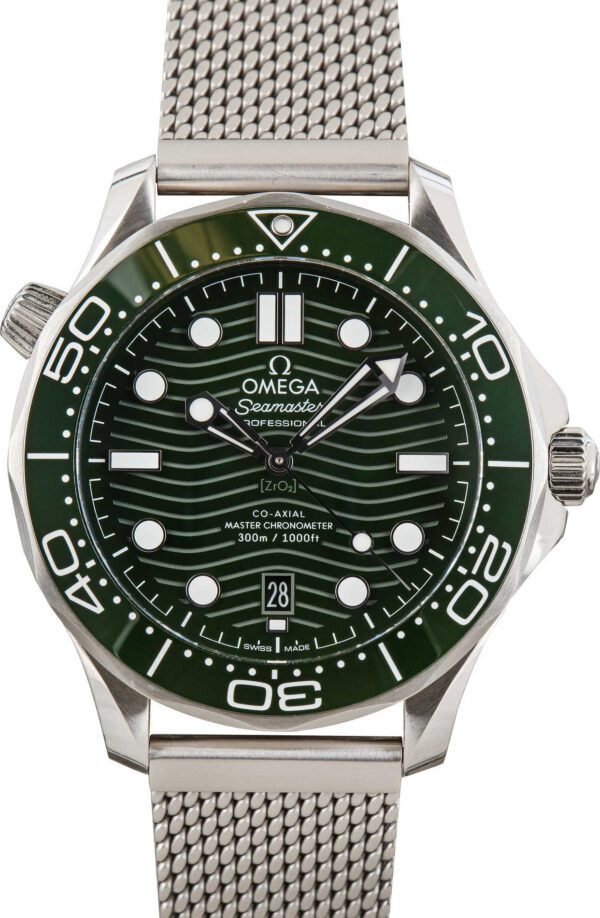 Omega Seamaster Diver 300M Green Ceramic Wave Dial