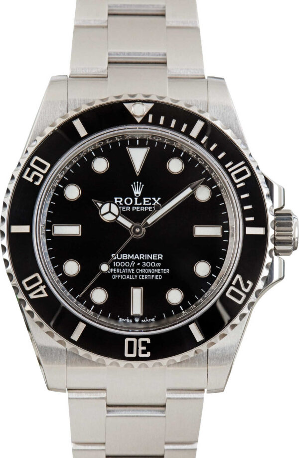 Rolex Submariner 124060 Black No Date Dial