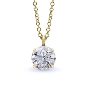 Round Solitaire Diamond Pendant