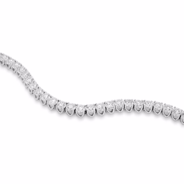 Round Brilliant Diamond Tennis Bracelet – Image 2