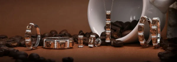 Fancy Brown Diamond Hoop Earrings - Image 5