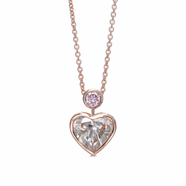 Fancy Light Gray Heart diamond – Image 2