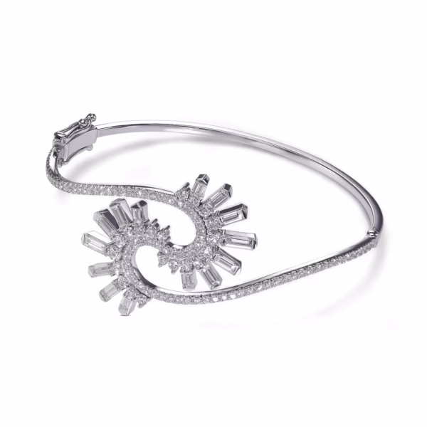 Extraordinary White Diamond Bracelet – Image 2