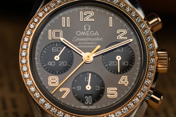 Mens Omega Speedmaster Moonwatch White Index Dial