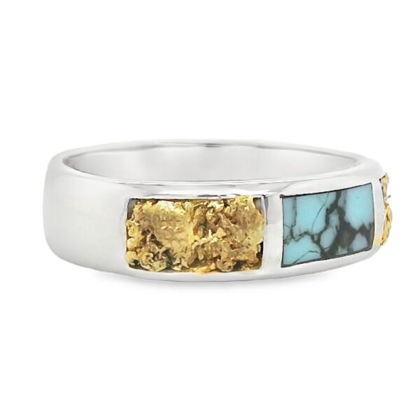 Gold Nugget Turquoise White Gold – Image 3
