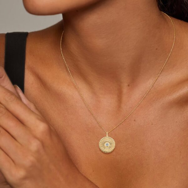 Sun Lab Diamond Medallion Necklace - Image 3