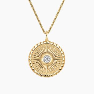 Sun Lab Diamond Medallion Necklace