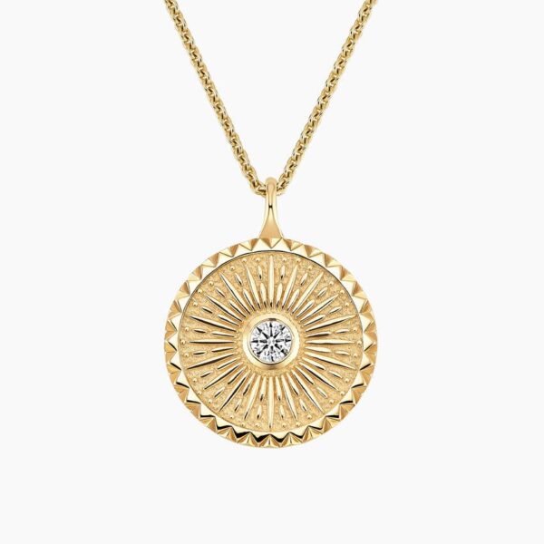 Sun Lab Diamond Medallion Necklace