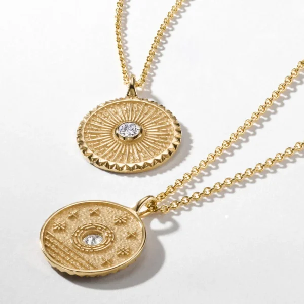Sun Lab Diamond Medallion Necklace - Image 2