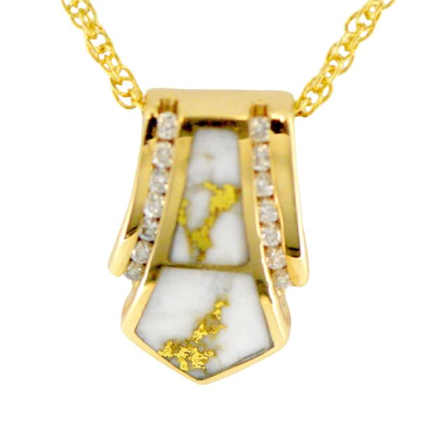 Gold Quartz Pendant