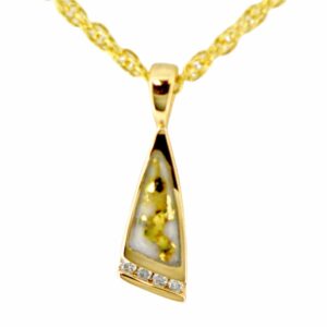 Gold Quartz Pendant