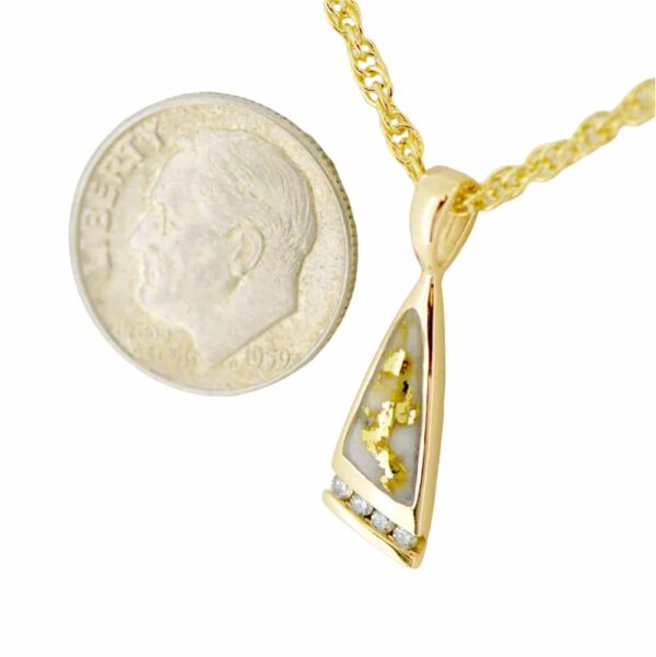 Gold Quartz Pendant – Image 2