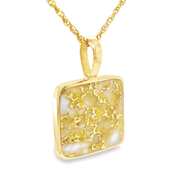 Gold Quartz 14k Square – Image 3