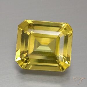 4.42ct Natural Gold Apatite, Octagon
