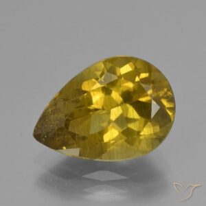5.59ct Natural Yellow Brown Apatite, Pear