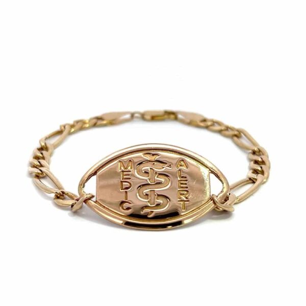 Estate Gold Medical Bracelet – Image 2