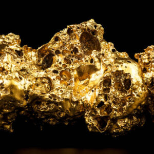Gold Nugget Sculpture