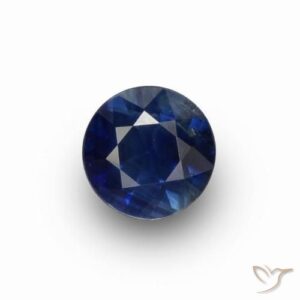 0.67ct Natural Twilight Blue Sapphire, Round, VS