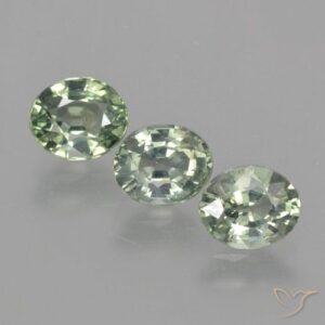 2.71ct Natural Light Forest Green Sapphire Gems