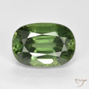 4.44ct Natural Warm Green Sapphire