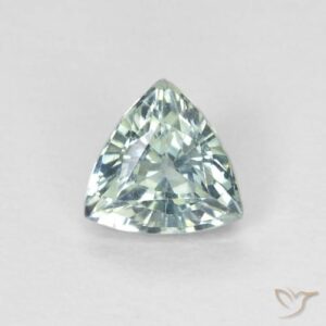 0.65ct Natural Light Blue Green Sapphire