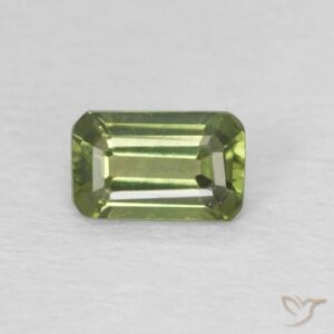 0.44ct Natural Deep Green Sapphire, Octagon