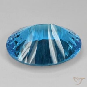Best Concave Cut Swiss Blue Topaz for a Pendant